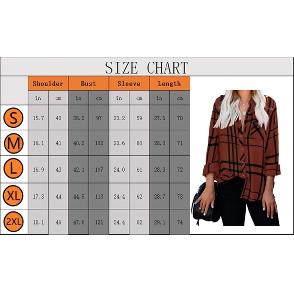 Women's Long Sleeve V-Neck Stripes Casual Blouses Pocket Button Down Shirt - Picture 5 of 5